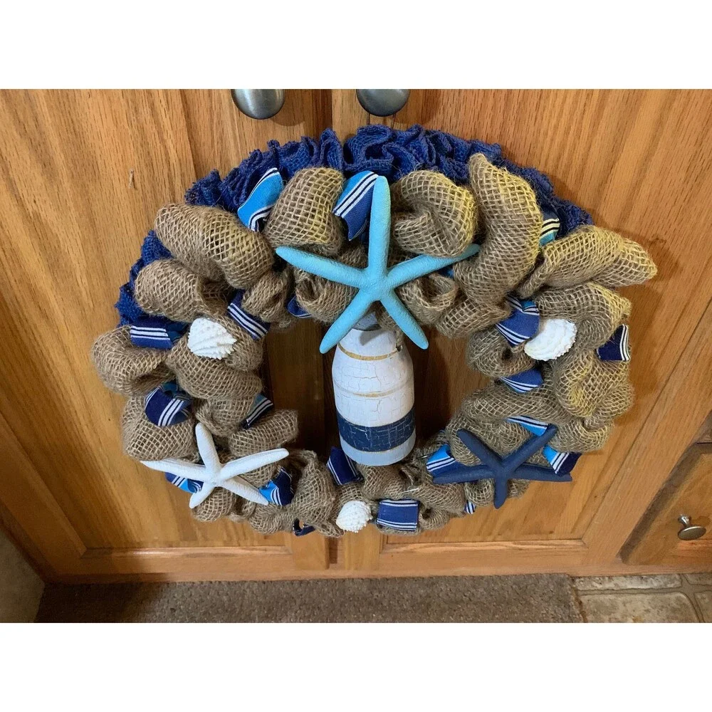 Coastal Nautical Natural Ruffled 18
